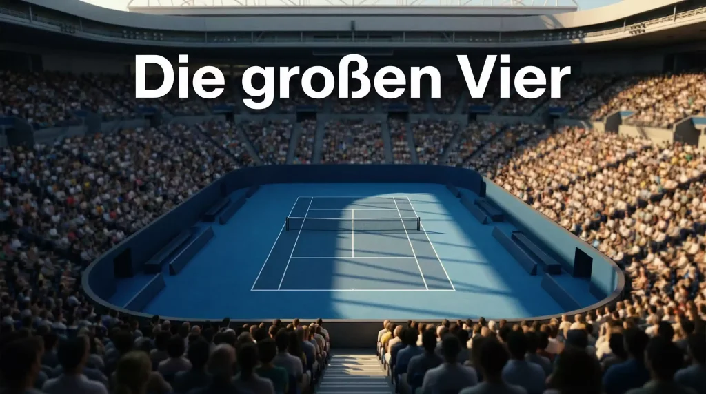 Grand Slam Wetten – Tennisplatz bei einem großen Turnier mit Tribüne